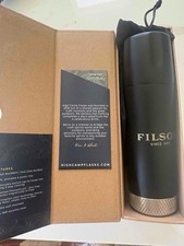 Filson x High Camp Torch Flask Stainless Steel Black Onyx 9 FL OZ picture