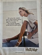 1967 Women's Beauty Mist Stockings Hosiery Blonde sexy legs Vintage Ad   picture