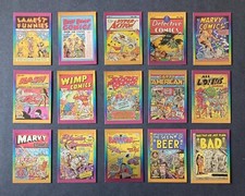 1993 DEFECTIVE COMICS Complete 50 Card SILVER Foil Insert Set - RARE PARALLEL picture