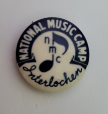 Vintage National Music Camp At Interlochen Michigan Pinback 1