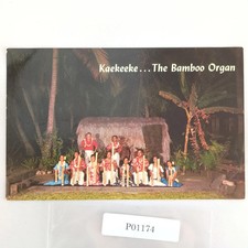 Kaekeeke Bamboo Organ Pipes Kona Inn Hawaii 1960s Postcard 1965 Kailua HI picture