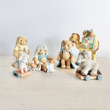 Vintage Cherished Teddies Nativity 6 Pc Set 1992 1993 Priscilla Hillman Enesco picture