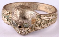 Memento Mori engraving Freemasonry Ring Free-Masonry Skull Masonic lodge Jewelry picture