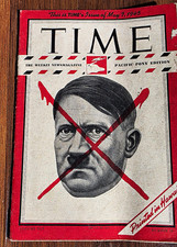 Vintage 1945 TIME Magazine Pacific Pony Edition - May 7 WWII Hitler Red X Hawaii picture