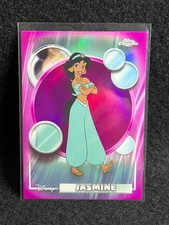 Jasmine #82 2026 Topps Chrome Disney Aladdin Magenta Refractor 015/399 picture