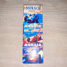 Monaco Grand Prix Race Car coaster Set, Multicolor 6 squares- 🇫🇷 picture