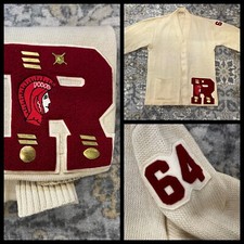 1964 Richfield High Minnesota Varsity Sweater Baseball Football Basketball Pins picture