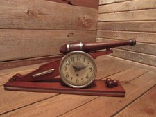 Vintage 1940's Artillary Military Cannon Clock by Howard Clock Company - Parts picture