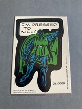 1975 Topps Marvel Comic Book Super Heroes Sticker Doctor Doom Rookie Card NM🔥 picture