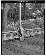 Photo:Walnut Street Bridge Sidewalk Railing Deck 1900s Detail View picture