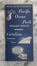 1959 Pacific Ocean Park POP Catalina Freeway Flyer MTA Travel Brochure picture