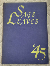 1945 RUSSELL SAGE LEAVES COLLEGE YEARBOOK Troy New York Suffragist Emma Willard picture