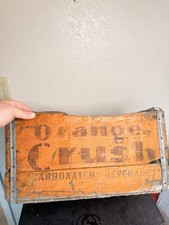 Vintage Orange Crush Wooden Soda Crate K.B.W. Kewaunee Bottling Works picture