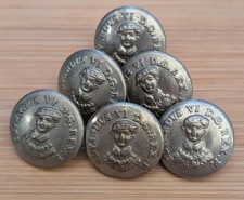 Vintage Christ's Hospital School uniform buttons x6 King Edward VI in 1552 picture
