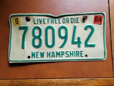 Vintage 1984 New Hampshire License Plate Live Free Or Die 1980s NH Tag 780942 picture