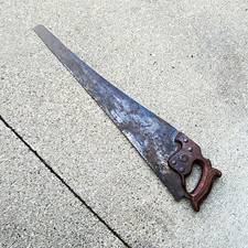Henry Disston & Sons Vintage Original Hand Saw with Wood Handle picture