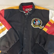 Mickey Mouse Jeff Hamilton “The Wild One” Multi-colored Leather Jacket Size XL picture