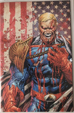 THE BOYS #1 HOMELANDER BATTLE DAMAGE TYLER KIRKHAM NYCC VIRGIN VARIANT LTD 200 picture