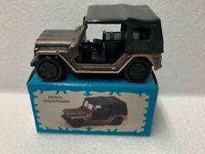 ARMY JEEP BRONZE DIE CAST METAL COLLECTIBLE PENCIL SHARPENER NEW / BOX  picture