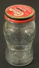 very rare CENTRELLA FOODS-Chicago,ILL-Donald Duck Glass Coin Bank by Hazel Atlas picture