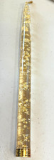 Vintage 1960s Lucite 10” Taper Candle Clear Gold Foil Flakes MCM from Holland picture