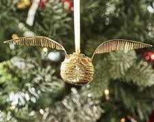 Pottery Barn HARRY POTTER Golden Snitch Ornament NWT picture
