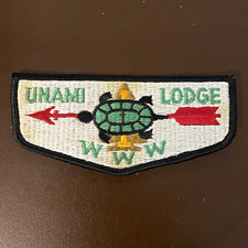 BSA Order of the Arrow VTG Unami Lodge Flap (Look at disc) picture