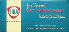 1959 FINA GET ACQUAINTED INSTANT CREDIT CARD BOOKLET - E10-A picture