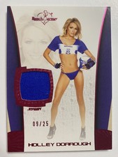 HOLLEY DORROUGH  : 2011 BENCHWARMER - SOCCER  =  SWATCH Card ( 9 / 25 ) PINK picture