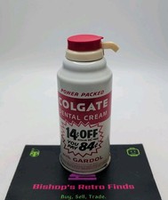 1950s Vtg Colgate TOOTHPASTE AEROSOL CAN, RARE New Full Dental Cream 7 OZ picture