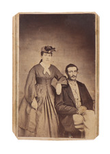 Victorian Era Carte de Visite of an Attractive Young Man Woman Couple #280 picture