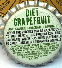 FREE SHIPPING Vintage DIET GRAPEFRUIT Bottle CAP New Unused Plastic Lined Steel picture