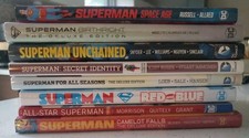 Superman DC Comics 8 Hardcover Lot Deluxe Editions Unchained Red Son All Star  picture