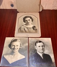 Lot 3 Vintage 1930s Studio Portraits Hutchcraft Fine Arts Studio San Antonio TX picture