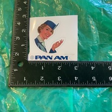 PAN AM AIRLINES - VINTAGE - VINTAGE STYLE - LOGO PAN AM Sticker 2.75” X 2.75” picture
