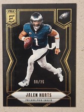 2025 ELITE JALEN HURTS #22 BLACK #8/25 RARE FOOTBALL CARD picture