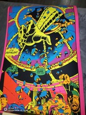 Incredible Hulk It's Psyklop Vintage Third Eye Marvel Blacklight Poster 1971 picture