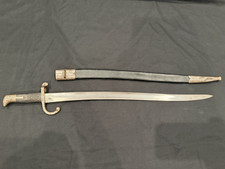 Pre- WWI WW1 Danish M1867 Remington Rolling Block Sword Bayonet w/ Scabbard picture
