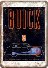 1938 Buick Vintage Auto Ad Retro Look Reproduction Metal Sign AM5684 picture