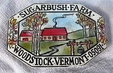 Sugarbush Farm, Woodstock Vermont VT Farm Magnet Vintage 05091 picture
