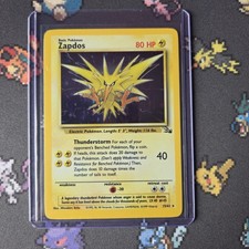 Zapdos 15/62 Fossil Holo Rare Pokemon Card WOTC Vintage 1999 picture
