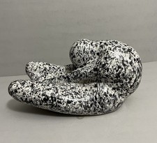 Rare Vintage JARU Ceramic Nude Sculpture Unique Paint Splatter Glaze Signed picture