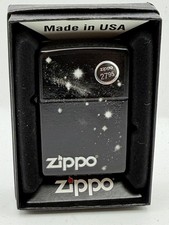 Vintage 2010 Galaxy Black Matte Zippo Lighter New B36 picture