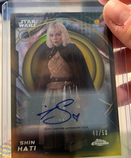 Topps 2024 Topps Chrome Star Wars Ahsoka Shin Hati Auto #40/50 Sakhno picture