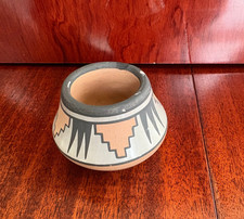 Polychrome bowl by San Ildefonso Pueblo potter Blue Corn (Crucita Calabaza) picture