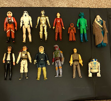 Kenner Vintage Star Wars Action Figure Lot R2-D2, Stormtrooper, C-3PO 1977 picture