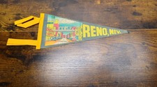Vintage Reno, Nevada pennant 11.5 inches  picture