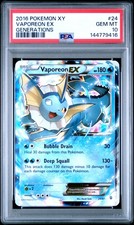 PSA 10 Vaporeon Ex 24/83 Generations XY Low Pop Pokemon Rare Gem Mint picture