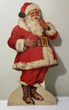 Vintage 1988 Santa Claus 20” Store Cardboard Display Easel Back Merrimack Publ picture