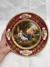 antique Royal Vienna style porcelain cabinet plate picture